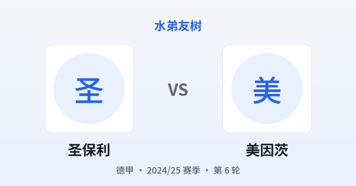 圣保利 vs 美因茨 对阵分享图