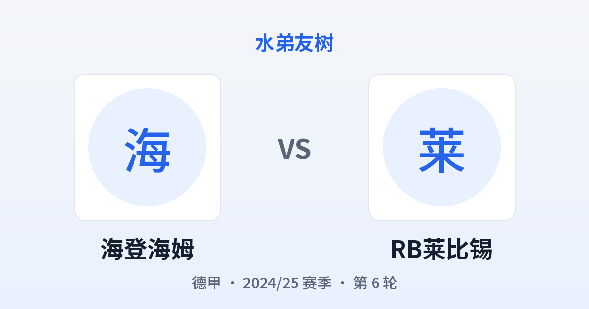 海登海姆 vs RB莱比锡 对阵分享图