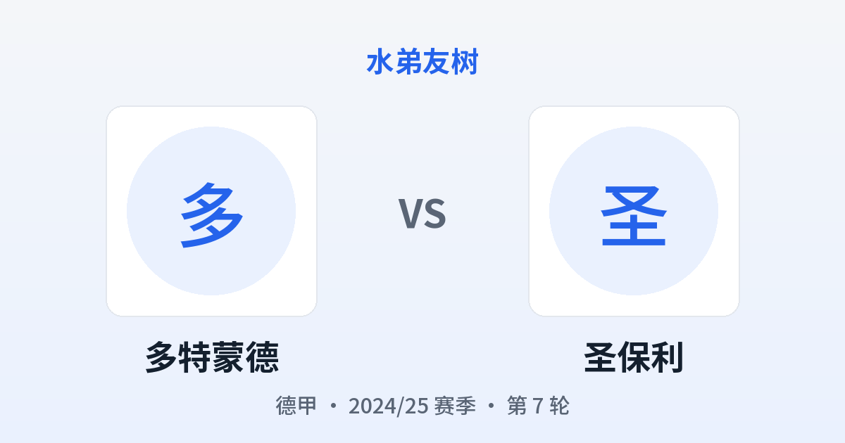 多特蒙德 vs 圣保利 对阵分享图