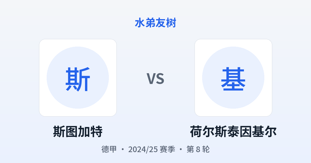 斯图加特 vs 荷尔斯泰因基尔 对阵分享图